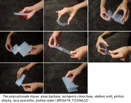 The polycarbonate house: anna barbara, rachaporn choochuey, stefano mirti, akihiro otsuka, luca poncellini, andrea volpe / BRIGATA TOGNAZZI