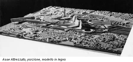 Asse Attrezzato, porzione, modello in legno