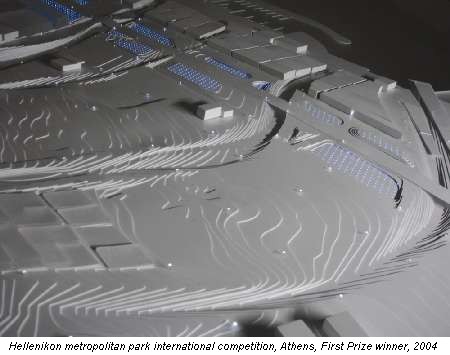 Hellenikon metropolitan park international competition, Athens, First Prize winner, 2004