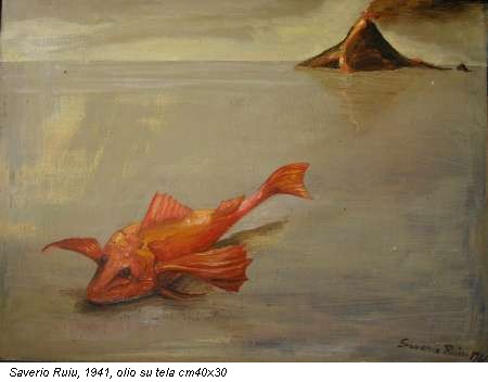 Saverio Ruiu, 1941, olio su tela cm40x30