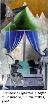 Francesco Pignatelli, Il sogno di Costantino, cm 164,5x88,4, 2004