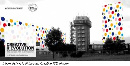 Il flyer del ciclo di incontri Creative R'Evolution
