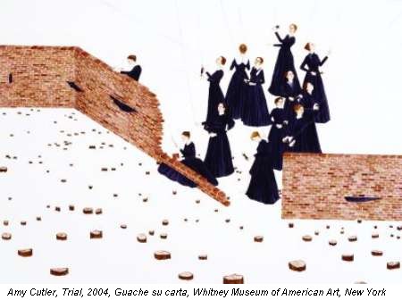 Amy Cutler, Trial, 2004, Guache su carta, Whitney Museum of American Art, New York