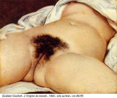 Gustave Courbet - L’Origine du monde - 1866 - olio su tela - cm 46x55