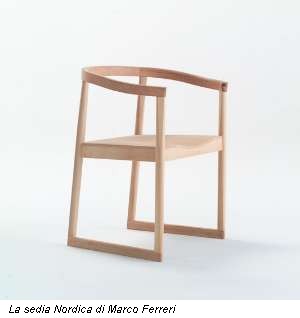 La sedia Nordica di Marco Ferreri
