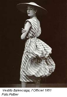 Vestito Balenciaga, l’Officiel 1951 Foto:Pottier