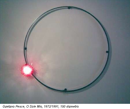 Gaetano Pesce, O Sole Mio, 1972/1991, 180 diametro