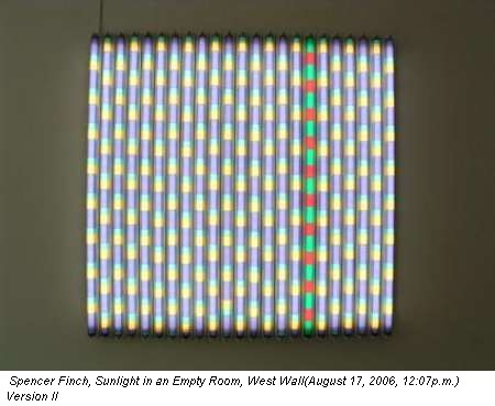 Spencer Finch, Sunlight in an Empty Room, West Wall(August 17, 2006, 12:07p.m.) Version II