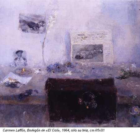 Carmen Laffón, Bodegón de «El Coli», 1964, olio su tela, cm 65x81