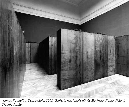 Jannis Kounellis, Senza titolo, 2002, Galleria Nazionale d’Arte Moderna, Roma. Foto di Claudio Abate