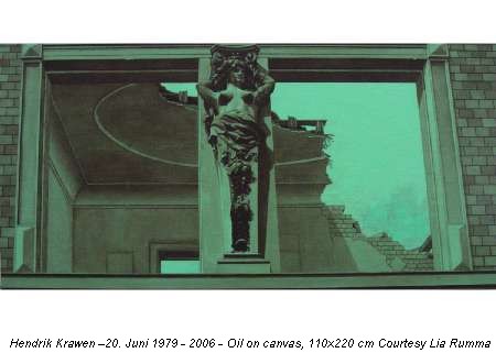 Hendrik Krawen –20. Juni 1979 - 2006 - Oil on canvas, 110x220 cm Courtesy Lia Rumma