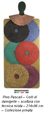 Pino Pascali – Colli di damigelle – scultura con tecnica mista – 214x86 cm – Collezione privata