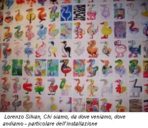 Lorenzo Silvan, Chi siamo, da dove veniamo, dove andiamo - particolare dell’installazione