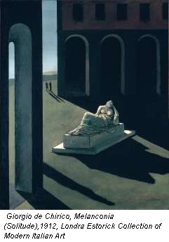 Giorgio de Chirico, Melanconia (Solitude),1912, Londra Estorick Collection of Modern Italian Art