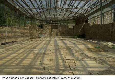 Villa Romana del Casale - Vecchie coperture (arch. F. Minissi)