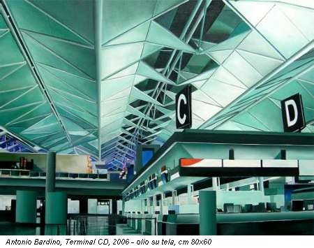 Antonio Bardino, Terminal CD, 2006 - olio su tela, cm 80x60