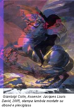 Gianluigi Colin, Assenze: Jacques Louis David, 2005, stampa lambda montate su dbond e plexiglass