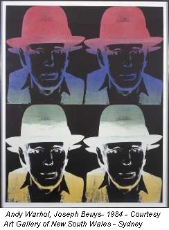 Andy Warhol, Joseph Beuys- 1984 - Courtesy Art Gallery of New South Wales - Sydney