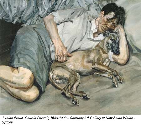 Lucian Freud, Double Portrait, 1988-1990 - Courtesy Art Gallery of New South Wales - Sydney