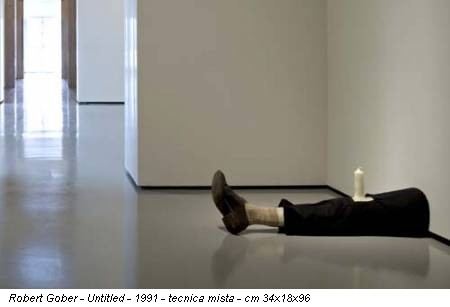 Robert Gober - Untitled - 1991 - tecnica mista - cm 34x18x96