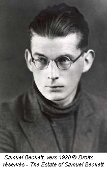 Samuel Beckett, vers 1920 © Droits réservés - The Estate of Samuel Beckett