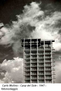 Carlo Mollino - Casa del Sole - 1947 - fotomontaggio