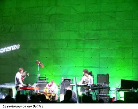 La performance dei Battles