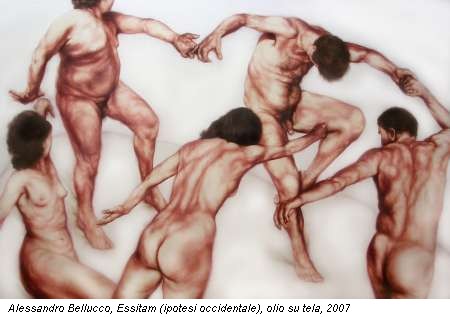 Alessandro Bellucco, Essitam (ipotesi occidentale), olio su tela, 2007
