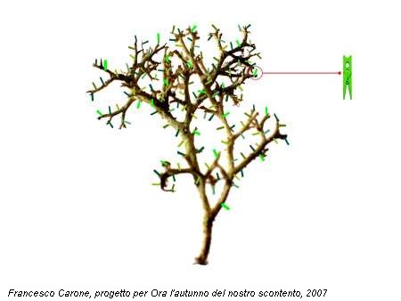 Francesco Carone, progetto per Ora l