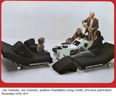 Joe Colombo, Joe Colombo, système d’habitation Living Center, brochure publicitaire. Rosenthal 1970-1971