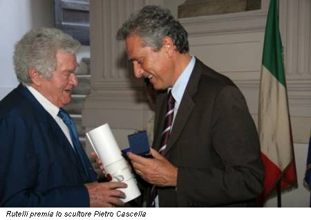 Rutelli premia lo scultore Pietro Cascella