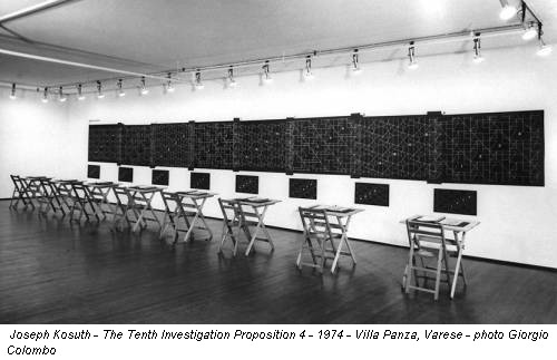 Joseph Kosuth - The Tenth Investigation Proposition 4 - 1974 - Villa Panza, Varese - photo Giorgio Colombo