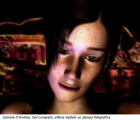 Daniela D’Andrea, Sad Lunapark, pittura digitale su stampa fotografica
