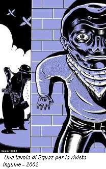 Una tavola di Squaz per la rivista Inguine - 2002