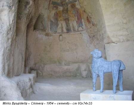 Mirko Basaldella - Chimera - 1954 - cemento - cm 93x74x33