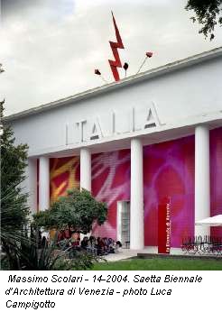 Massimo Scolari - 14-2004. Saetta Biennale d'Architettura di Venezia - photo Luca Campigotto