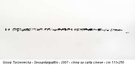 Gosia Turzeniecka - Sessantaquattro - 2007 - china su carta cinese - cm 111x250