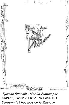 Sylvano Bussotti - Mobile-Stabile per Chitarre, Canto e Piano. To Cornelius Cardew - (c) Paysage de la Musique