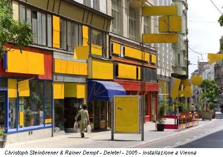 Christoph Steinbrener & Rainer Dempf - Delete! - 2005 - installazione a Vienna