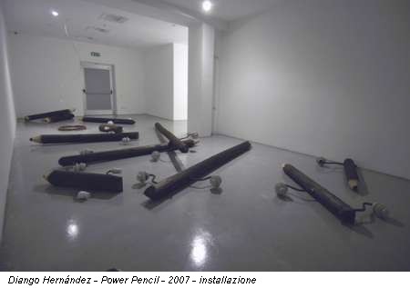 Diango Hernandez - Power Pencil - 2007 - installazione