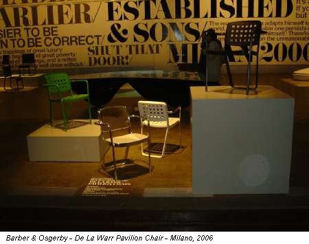 Barber & Osgerby - De La Warr Pavilion Chair - Milano, 2006