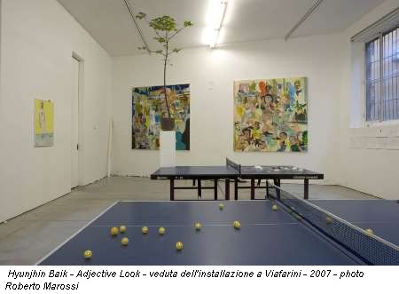Hyunjhin Baik - Adjective Look - veduta dell'installazione a Viafarini - 2007 - photo Roberto Marossi