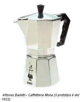 Alfonso Bialetti - Caffettiera Moka (il prototipo è del 1933)