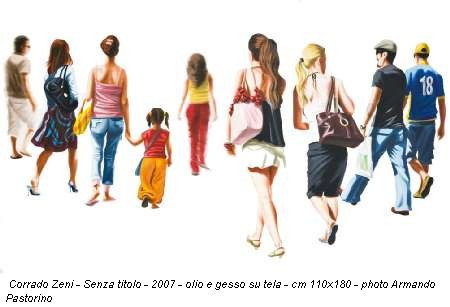 Corrado Zeni - Senza titolo - 2007 - olio e gesso su tela - cm 110x180 - photo Armando Pastorino