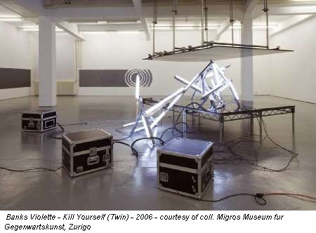 Banks Violette - Kill Yourself (Twin) - 2006 - courtesy of coll. Migros Museum fur Gegenwartskunst, Zurigo
