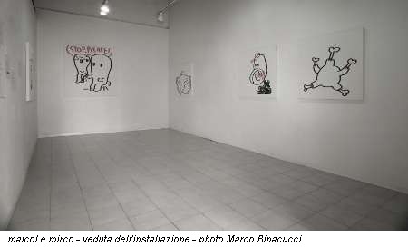 maicol e mirco - veduta dell'installazione - photo Marco Binacucci