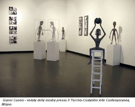 Gianni Cuomo - veduta della mostra presso Il Torchio-Costantini Arte Contemporanea, Milano