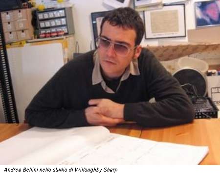 Andrea Bellini nello studio di Willoughby Sharp