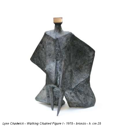 Lynn Chadwick - Walking Cloaked Figure I - 1978 - bronzo - h. cm 28