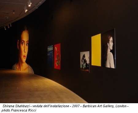 Shirana Shahbazi - veduta dell'installazione - 2007 - Barbican Art Gallery, London - photo Francesca Ricci
